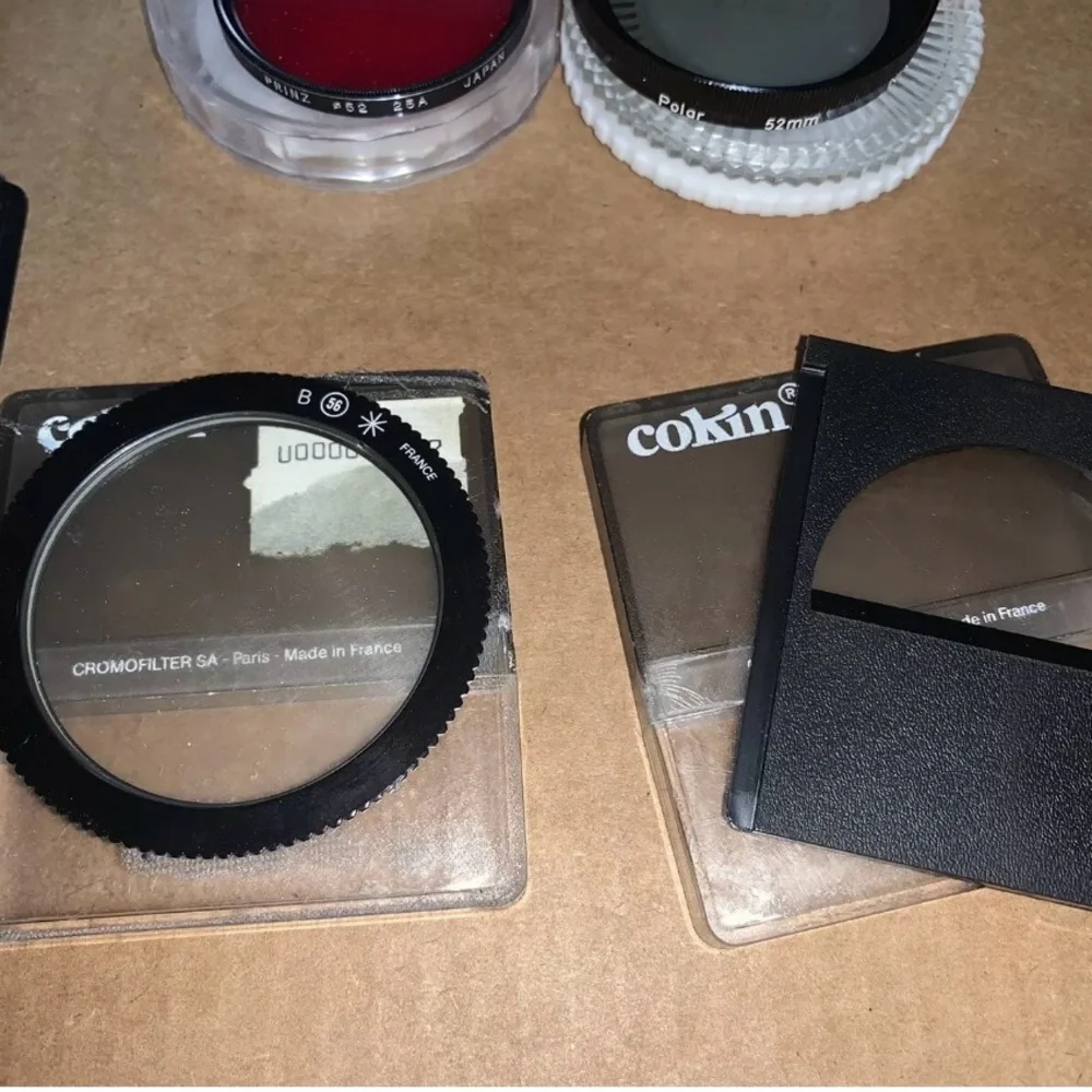 Lot Of Vintage Nikon Lens.. 52mm Polar Circular Polarizer Filter An Others….